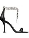 Jimmy Choo Verity 100 Crystal Embellished Leather Sandals