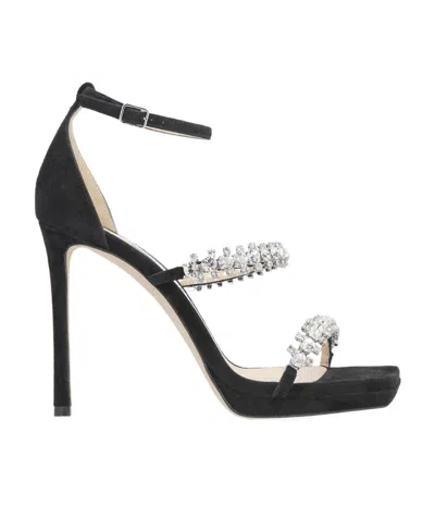 JIMMY CHOO JIMMY CHOO BING CRYSTAL-EMBELLISHED HEELED SANDALS
