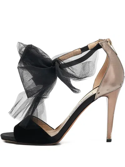 Pre-owned Jimmy Choo 110mm Bow-detailing Heeled Sandals