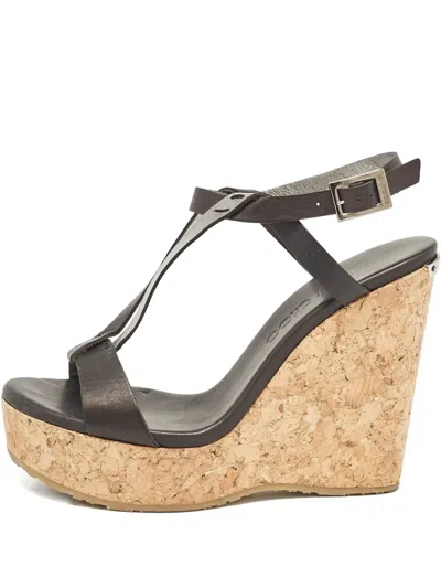 Pre-owned Jimmy Choo 110mm Leather Heeled Sandals