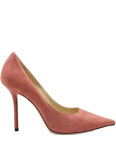 Pre-owned Jimmy Choo 110mm Love Pumps In Pink