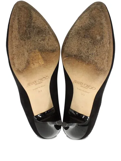 Pre-owned Jimmy Choo 110mm Mitchel Suede Pointed-toe Pumps In Black
