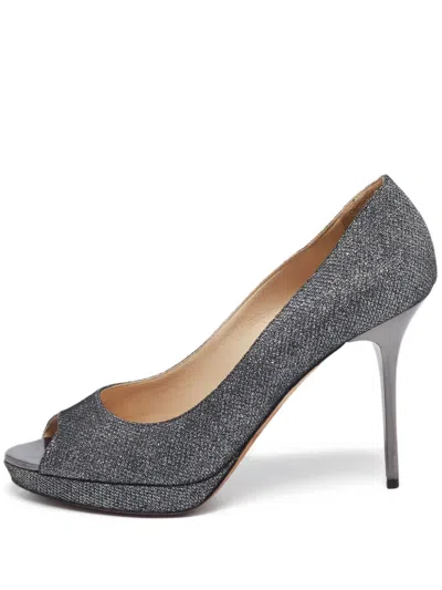 Pre-owned Jimmy Choo 110mm Peep-toe Pumps