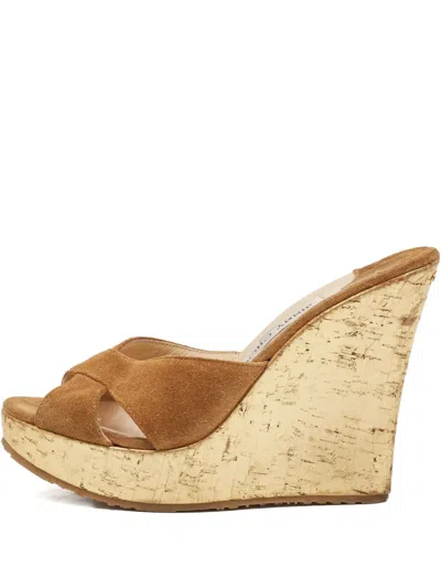 Pre-owned Jimmy Choo 1139782 Brown