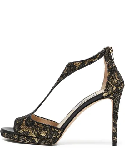 Pre-owned Jimmy Choo 115m Lace Sandals