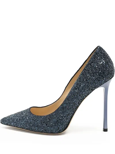 Pre-owned Jimmy Choo 115mm Glitter Pumps