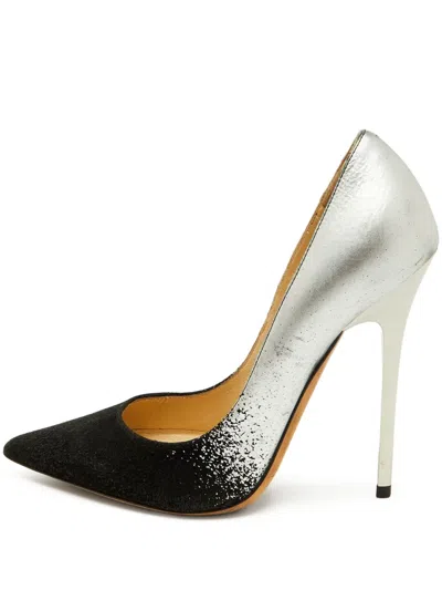 Pre-owned Jimmy Choo 115mm Paint Splatter-effect Pumps