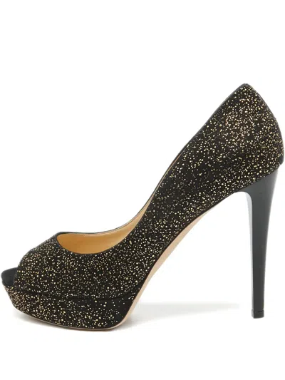 Pre-owned Jimmy Choo 120mm Dahlia Peep-toe Pumps