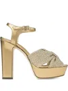 Jimmy Choo 120mm Heliose Sandals In Neutral