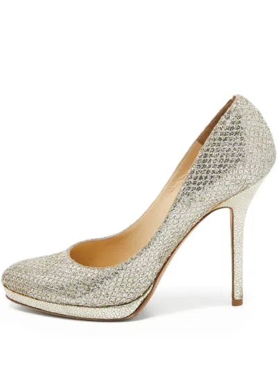 Pre-owned Jimmy Choo 120mm Leather Heeled Pumps