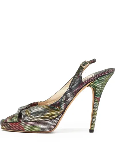 Pre-owned Jimmy Choo 120mm Metallic Heeled Sandals