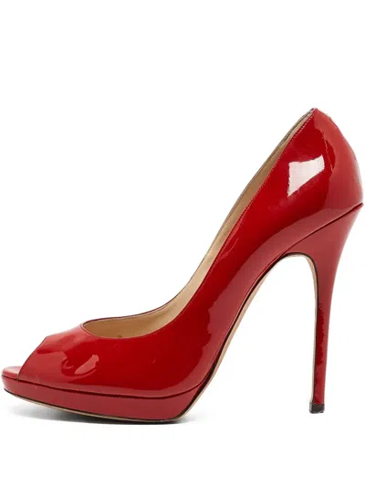 Pre-owned Jimmy Choo 120mm Patent Pumps