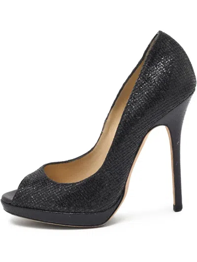 Pre-owned Jimmy Choo 120mm Peep-toe Pumps