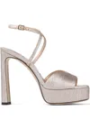 Jimmy Choo 125mm Karli Sandals In Gold