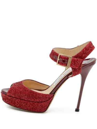 Pre-owned Jimmy Choo 125mm Leather Heeled Sandals