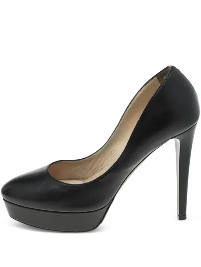 Pre-owned Jimmy Choo Plateau-pumps Aus Leder 130mm