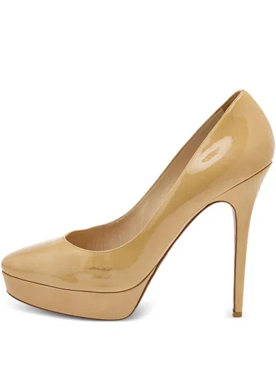 Pre-owned Jimmy Choo 130mm Leather Heeled Pumps