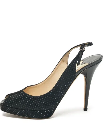Pre-owned Jimmy Choo 130mm Rhinestone-embellished Pumps