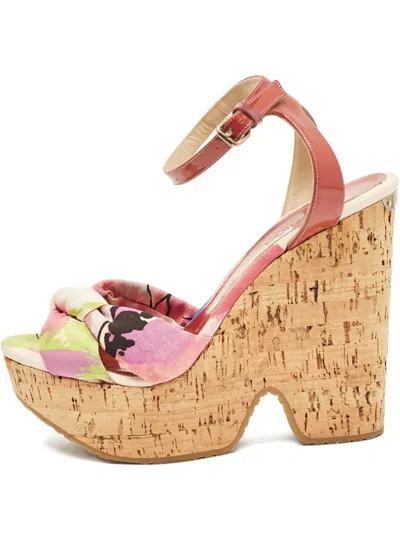 Pre-owned Jimmy Choo 135mm Leather Heeled Sandals In Red