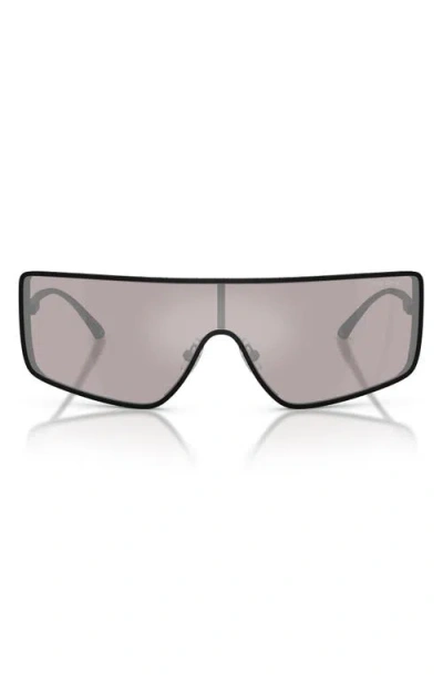 Jimmy Choo 140mm Gradient Rectangular Shield Sunglasses In Black