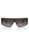 Jimmy Choo 140mm Gradient Rectangular Shield Sunglasses In Black