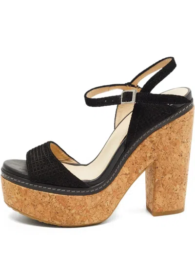Pre-owned Jimmy Choo 140mm Naylor Platform Sandals