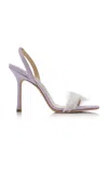 Jimmy Choo 1998 Feather-embellished Suede Sandals