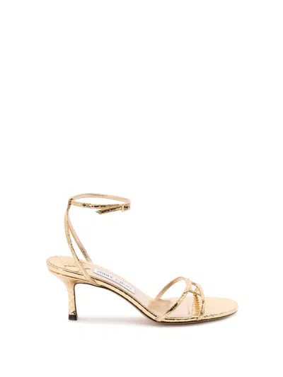 Jimmy Choo `1998 Leo 100` Pumps In Gold