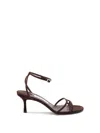 Jimmy Choo 1998 Leo Suede Ankle-strap Sandals In Brown