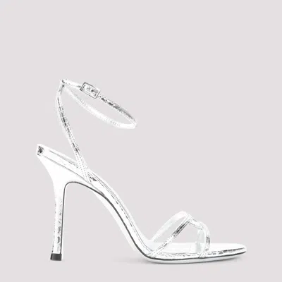 JIMMY CHOO 1998 LEO CANDY WRAP LEATHER SANDALS