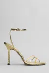 Jimmy Choo 1998 Leo 100 Gold Leather Sandals In Gold