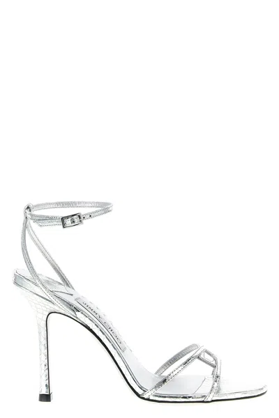 Jimmy Choo '1998 Leo' Sandals In Metallic
