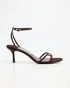 Jimmy Choo 1998 Leo Suede Ankle-strap Sandals In Brown
