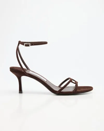 JIMMY CHOO 1998 LEO SUEDE ANKLE-STRAP SANDALS