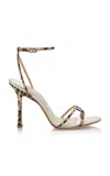 Jimmy Choo 1998 Leopard-print Grosgrain Sandals