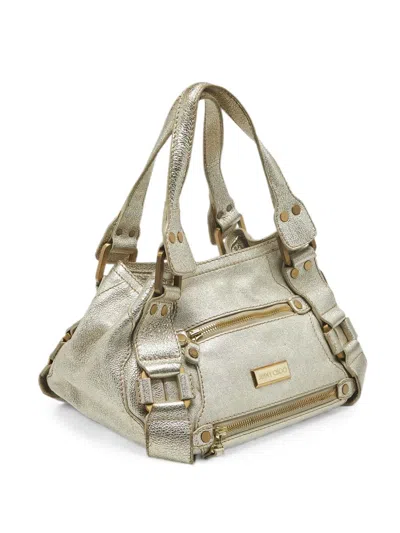 Pre-owned Jimmy Choo 2000s Mahala Satchel Bag In Gold