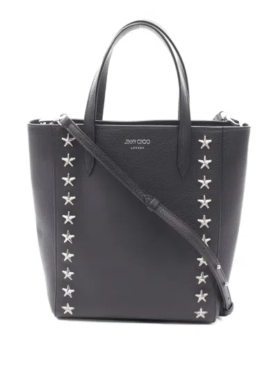 Pre-owned Jimmy Choo 2010s Bria Star-embellished Tote Bag In Black