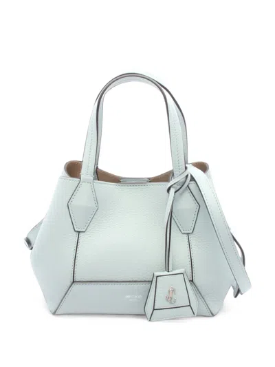 Pre-owned Jimmy Choo 2010s Diamond Leather Tote Bag In ブルー