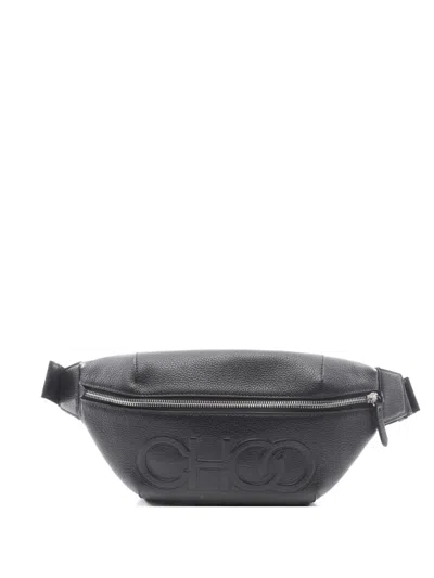 Pre-owned Jimmy Choo 2010s Logo-embossed Belt Bag In Black