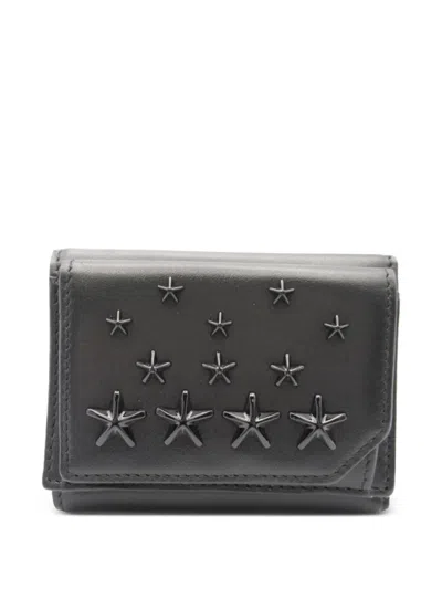 Pre-owned Jimmy Choo 2010s Star-studed Wallet In Black