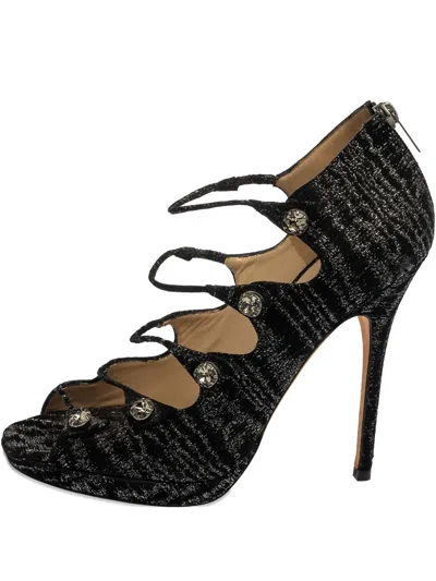 Pre-owned Jimmy Choo 2023 130mm Tweed Pumps