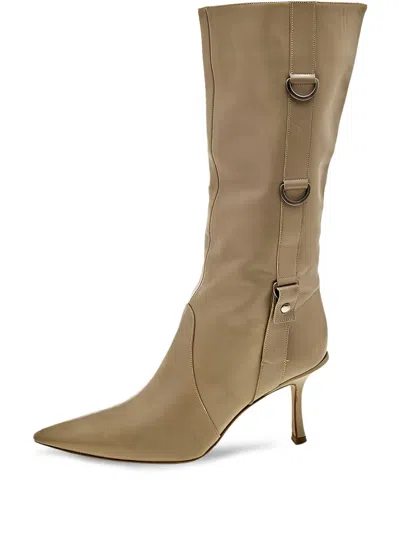 Pre-owned Jimmy Choo 2023 80mm Leather Boots In Brown