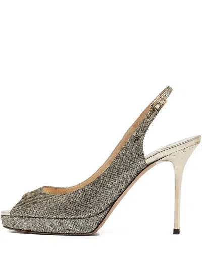 Pre-owned Jimmy Choo 2024 Glitter Slingback Pumps