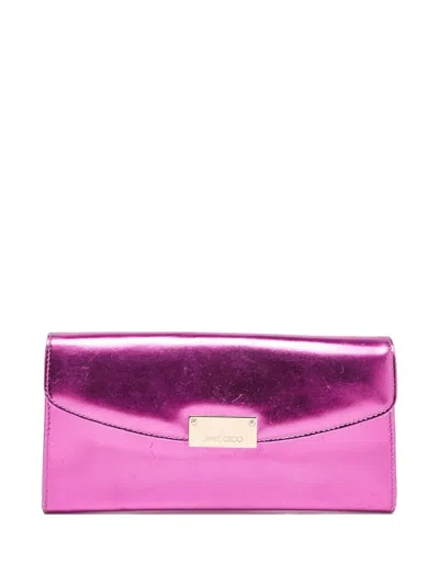 Pre-owned Jimmy Choo 2024 Metallic Clutch Bag In Pink