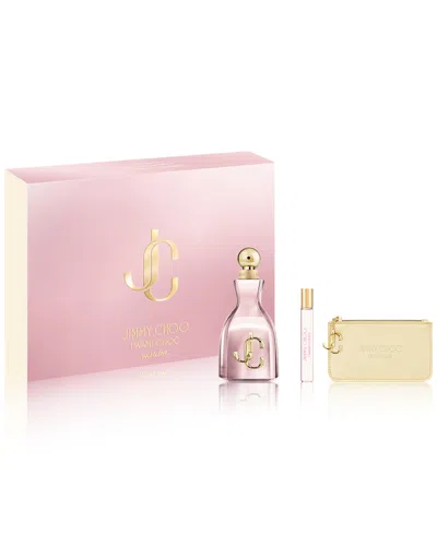 Jimmy Choo 3-pc. I Want Choo With Love Eau De Parfum Gift Set In Transparent