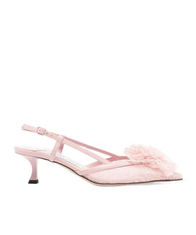 Jimmy Choo 3d Floral Sandals In White