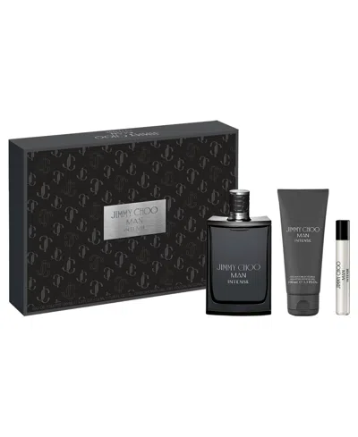 Jimmy Choo 3-pc. Man Intense Eau De Toilette Spray Set In Transparent
