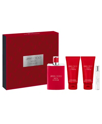 Jimmy Choo 4-pc. Man Extreme Eau De Parfum Gift Set In Transparent