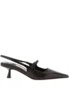 Jimmy Choo Slingback With Buckle And Crocodile Texture In Brown