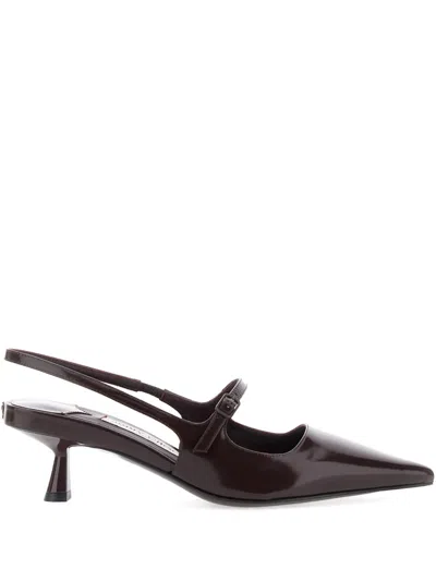 Jimmy Choo 45mm Didi Slingback Pointed-toe Pumps In Brown